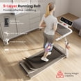 thumbnail image 3 of Tapis Roulant Pliant SuperFit 3 Hp pour Course, Hauteur Réglable, Contrôle par Application, Tableau de Bord, 3 of 9