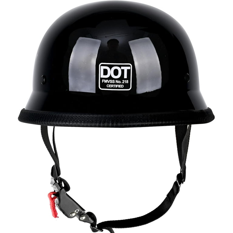 Motorcycle Helmet German Style Half Helmet Skull Cap Adult Men