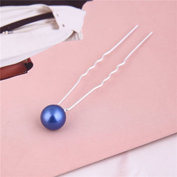 Horquilla para el pelo con forma de U de una sola perla, horquilla para el pelo, accesorios para el pelo de novia de estilo coreano