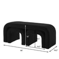 thumbnail image 3 of Set of 3 U-Shaped Modern Teddy Ottomans with 44 " and 18 " Sizes, Perfect for Entryway or Living Room Footrest, Stylish Extra Seating and Home Decor Accent, 3 of 7