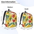thumbnail image 3 of Naloa Sunflower Cornflower Poppy Canvas Backpack for Men Women Rucksack Casual Travel Daypack College Tote Satchel Bookbag for Teens-Small, 3 of 7