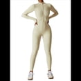 thumbnail image 1 of Mono de Entrenamiento de Larga para Mujer, con Cremallera, Pantalón y Mono Ajustado. Avena con Albaricoque S, 1 of 10