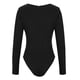 thumbnail image 4 of Body moldeador de manga larga para mujer, versátil, de color sólido, a la moda, ajustado, con cortes, ropa moldeadora para mujer, 4 of 6