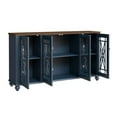 thumbnail image 5 of FESTIVO 63" Vintage Style Wood Kitchen Accent Buffet Sideboard Cabinet - Navy, 5 of 5