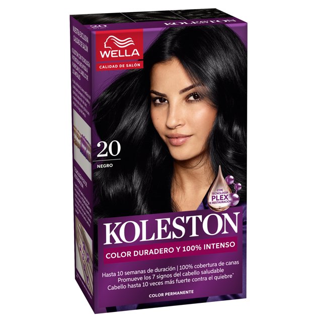 Tinte para cabello Koleston 20 Negro