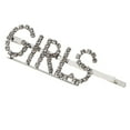 thumbnail image 1 of Pinza de cabello Elegante con letras de rhinestone para Chicas Perfecl de PLATA, 1 of 8