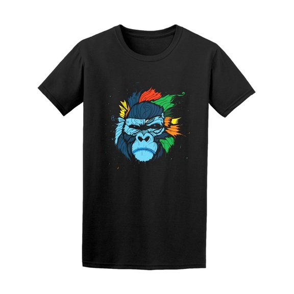 Colorful Abstract Gorilla Tee Men's -Image by Shutterstock