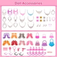 thumbnail image 7 of Anpro 105 Pcs 11.5 inch Girl Dolls Clothes and Accessories, 75 Accessories  for Dolls Including 9 Wedding Gown Dresses, 20 Fashion Dresses, 1 Top & Pants Set, 10 Necklaces, 8 Shoes, 6 Handbags, 7 of 7