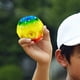 thumbnail image 5 of Bola De Agujero Juguete de pelota Bam de alto rebote, pelota con orificio colorida para niños, juguetes de playa al aire libre divertidos y suaves, 5 of 5