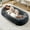 Dark Blue, variant on Kicctian Orthopedic Human Dog Bed for Adults & Pets, Soft Faux Fur Napping Bed with Washable Cover, No Assembly, Side Pocket & Strap, Cozy Oversized Pet Lounge,Light Brown