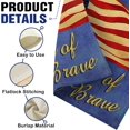 thumbnail image 4 of Memorial Day 4th of July Patriotic Home Decorative Outdoor Garden Flag, Land of The Free Because of The Brave America House Yard Decorations,Veterans Day American USA Outdoor Flag 12 x 18, 4 of 6