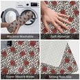 thumbnail image 4 of Bingfone Leopard Print Rose Door Mat 16"x24" Front Entrance Non-Slip Low Profile Washable for Entryway, 4 of 7