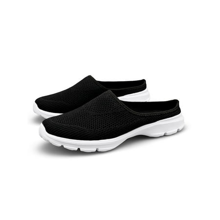 

Eloshman Unisex Comfort Backless Shoes Womens Slip-On Mule Sneaker Mens Garden Clog Breathable House Slippers Walking Beach Shoes