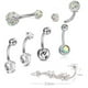 thumbnail image 4 of 9 Piezas de Anillos de Moda para El , Anillos para El , para El , Joyería, Curvo con Barras de Cristal para El, 4 of 9