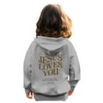 thumbnail image 4 of Boys Girls Hoodies Sweatshirt Letter Print Long Sleeve Cotton Tops Warm and Cozy Jacket Baby Boy Girl Winter Essentials for Birthday Gifts Size 7-8, 4 of 8