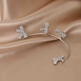 thumbnail image 4 of Heliisoer Boucles d'Oreilles Papillon en Diamant pour Femmes 1 Pce, 4 of 8
