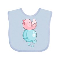 Inktastic Cute Axolotl Sitting on a Bubble Boys or Girls Baby Bib