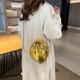 thumbnail image 4 of Embrague Metálico Brillante Bolso Hombro Elegante Mano Acrílico Cartera Correa Cadena Geométrica Al Aire Libre, 4 of 9
