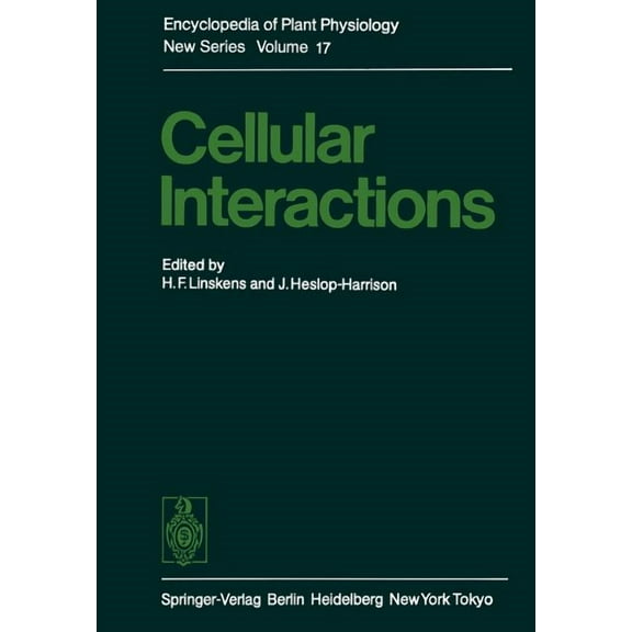 Encyclopedia of Plant Physiology Cellular Interactions, Book 17, (Paperback)