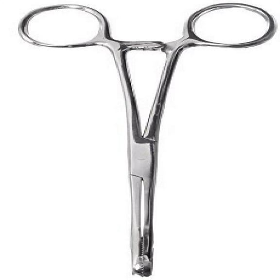 Ballenger Sponge Forceps, Serrated Straight, 7", 1EA