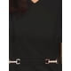 thumbnail image 5 of INSPIRAR CHIC Mono Formal para Mujeres con Mangas Voladas, Cintura Alta, Escote en V, Pantalones Largos de Pierna Ancha en Negro, 5 of 6