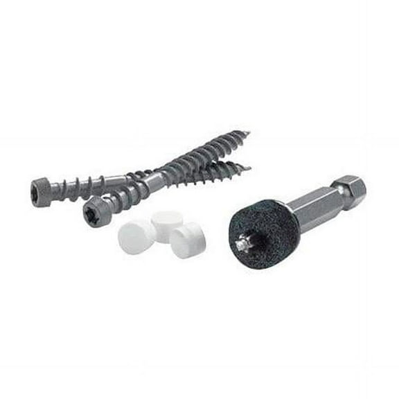 Fastenmaster  No.9 x 2 in. Square Head Carbon Steel Trim Screw - Gray - 375 Per Box