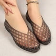 thumbnail image 2 of YLYL Women Jelly Ballet Flat Shoes Pointed Toe Slip on Hollow out Comfortable Casual Summer Beach Shoes, 2 of 5