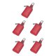 thumbnail image 1 of Cartera de cuero vintage Qarigey llavero portátil Vino rojo, 1 of 5