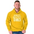thumbnail image 3 of Father's Day World's Greatest Dad Hoodie Hooded Sweatshirt Men Brisco Brands S, 3 of 6