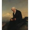thumbnail image 2 of Julius Schrader 20x22 Black Ornate Framed Double Matted Museum Art Print Titled: Baron Alexander Von Humboldt (1769-1859) (1859), 2 of 5