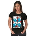 thumbnail image 4 of The Smurfs Current Mood Grouchy Women's T Shirt Ladies Tee Brisco Brands S, 4 of 5