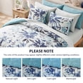 thumbnail image 2 of Regency Heights 9-Piece Watercolor Floral Comforter Set, King Size Botanical Print Bed in a Bag, Coastal Blue Bedding Comforter Set with Flat Sheet, Fitted Sheet with Side Pocket, 2 of 9