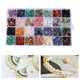 thumbnail image 1 of de piedra de piedras preciosas naturales Chips irregulares Piedras trituradas Piezas de cristal en trozos sueltas con caja de Baoblaze Cuentas de chips de piedras preciosas, 1 of 7