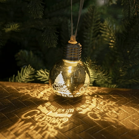 

christmas christmas decorations creative christmas tree decoration electroplating ball pendant luminous bulb pendant