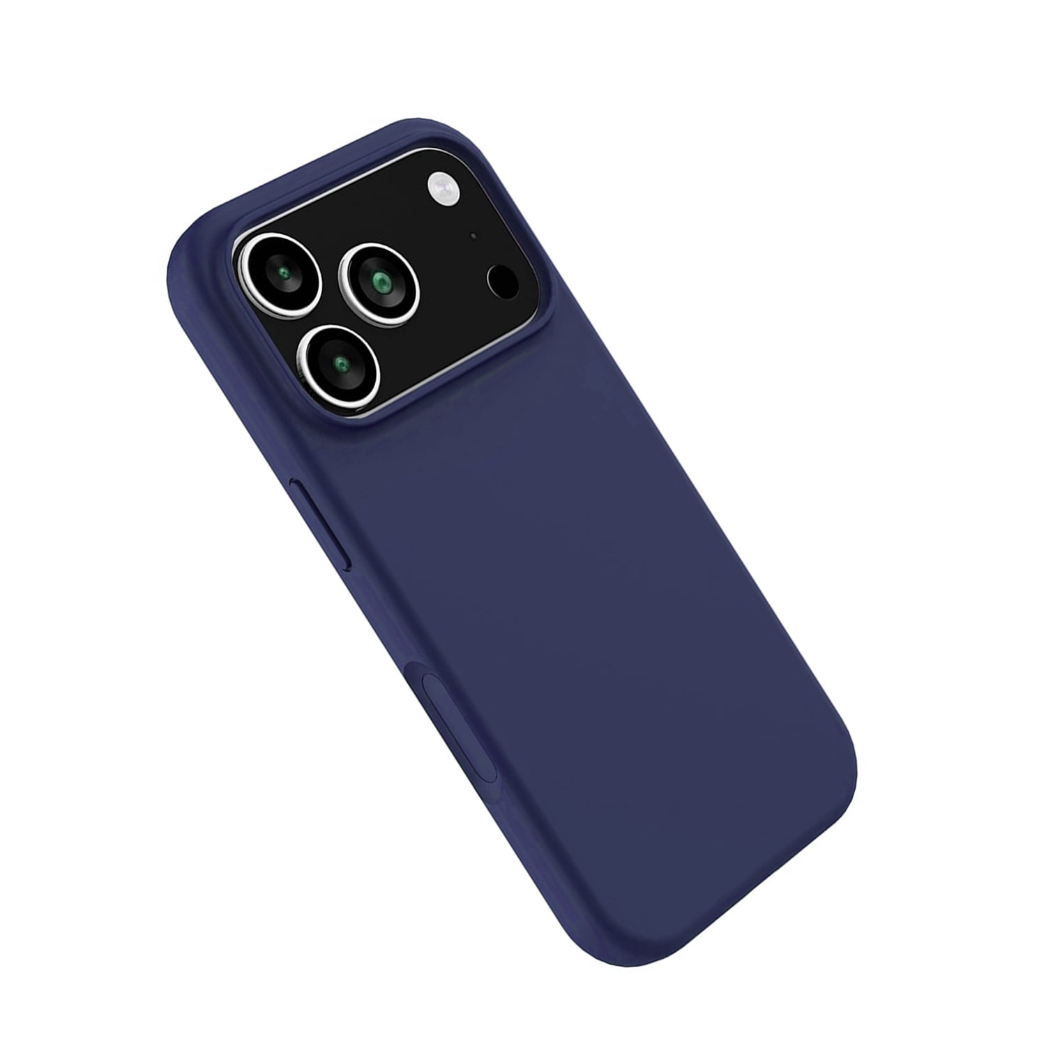 Smooth Finish Silicone Armor Case for iPhone 17 Pro Max - Navy Blue