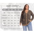 thumbnail image 4 of Cueply Women Plus Size Cardigan Open Front Button Down Sweater Lightweight Knit Jacket with Pockets Fall Winter Outerwear, 4 of 6