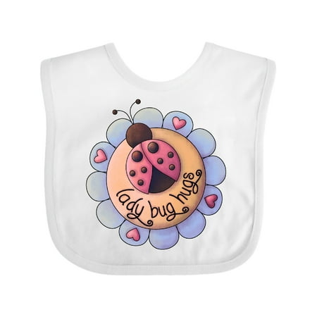 

Inktastic Ladybug Hugs with Flower Gift Baby Boy Bib