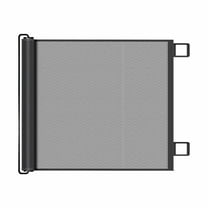 KMWGRE Retractable Mesh Pet Gate for Stairs and Doorways Automatic Extending Barrier for Dogs Cats Indoor Outdoor Use Easy Mount Installation Black 80cm