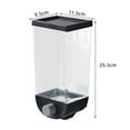thumbnail image 3 of Bulk Cereals Jar Food Storage Container Oatmeal Dispenser Organizer Wall Mounted, 3 of 9