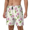 thumbnail image 2 of Balery Tulips Flowers Mens Swim Trunks Swim Shorts for Men Quick Dry Inseam Beach Shorts with Compression Liner Pocket-X-Large, 2 of 9
