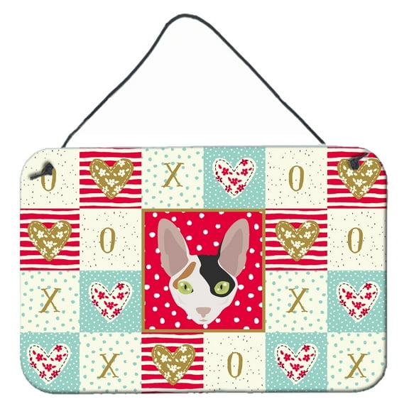 Carolines Treasures CK5107DS812 Cornish Rex Cat Love Wall or Door Hanging Prints 8x12 multicolor
