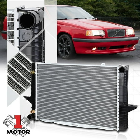 Volvo 240 Car Radiator - Aluminum Radiator OE Replacement for 93-00 Volvo 850/S70/V70 2.4 AT/MT dpi-1851 92 93 94 95 96 97 98 99
