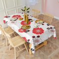 thumbnail image 3 of Pioneer Flower Floral Print Pattern Rectangle Tablecloth 60"x120", Waterproof Polyester Table Cloth, Wipeable Spillproof for Dining Camping Indoor Outdoor, 3 of 6