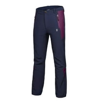 Little Donkey Andy Women’s Winter Hiking Ski Snowboarding Pants, Softshell Pants, Fleece Lined and Water Repellant Navy Size S