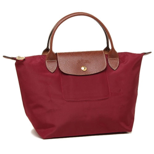 Longchamp Longchamp Le Pliage Red Nylon Foldable Shoulder Tote Bag
