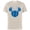Natural, variant on Disney Minnie Mouse Icon Blue Holiday Plaid - Short Sleeve Cotton T-Shirt for Adults - Customized-Black