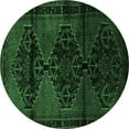 thumbnail image 1 of Ahgly Company Indoor Round Persian Emerald Green Traditional Area Rugs, 8' Round, 1 of 4