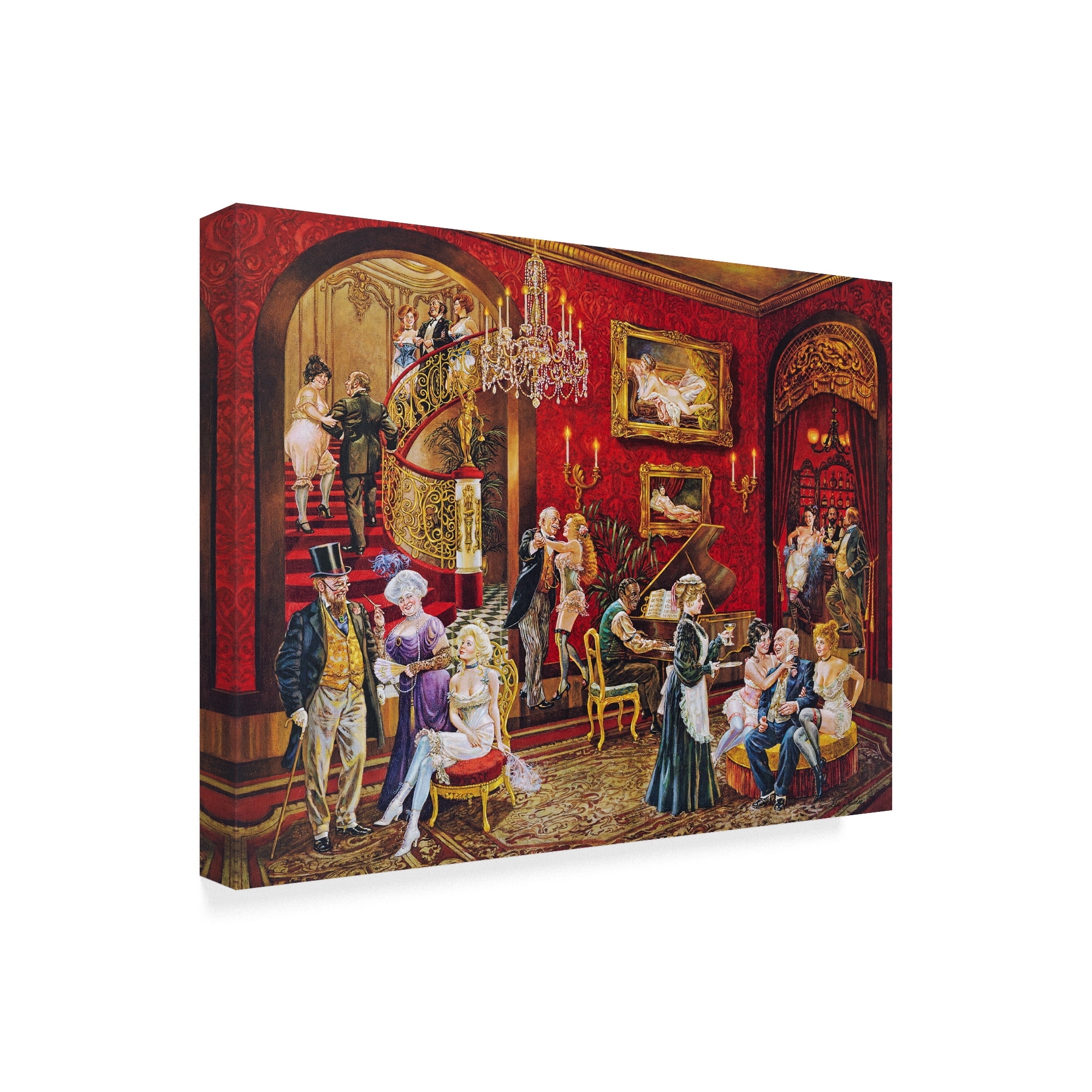 Trademark Fine Art 'The Bordello' Canvas Art by Lee Dubin