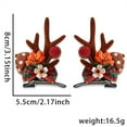 thumbnail image 2 of 2pcs Christmas Antler Hair Clips, Cute Holiday Hair Accessories, Festive Christmas Hair Clips, Adorable Antler Hair Ornaments for Holiday Hairstyles, D, 2 of 4