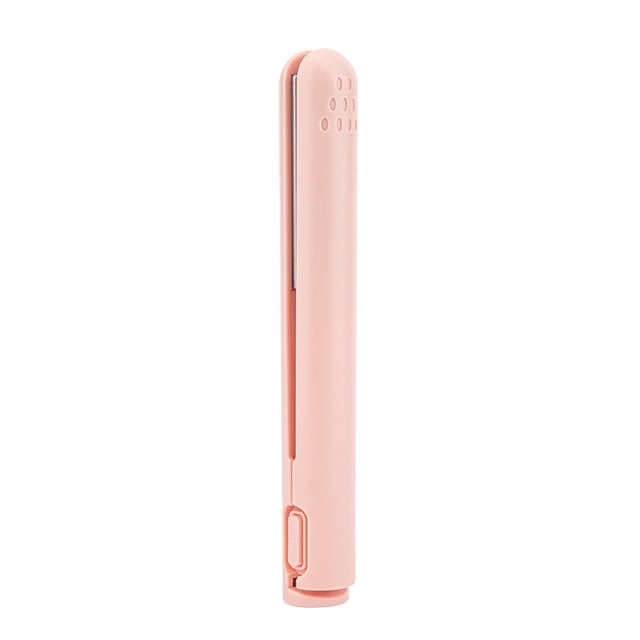 Mini rizador de pelo con interfaz USB para mujer, rizador de pelo liso, doble propósito, inalámbrico, portátil, para dormitorio de estudiantes disponible